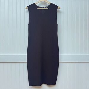 Vince‎ Dress Brown Old Money Mushroomcore Sheath Midi Bodycon Stretch Knit 8